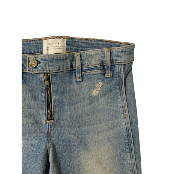 McGuire Jeans Womens 27 Blue Distressed German Slim Straight Leg Denim Pants - Picture 4 of 9